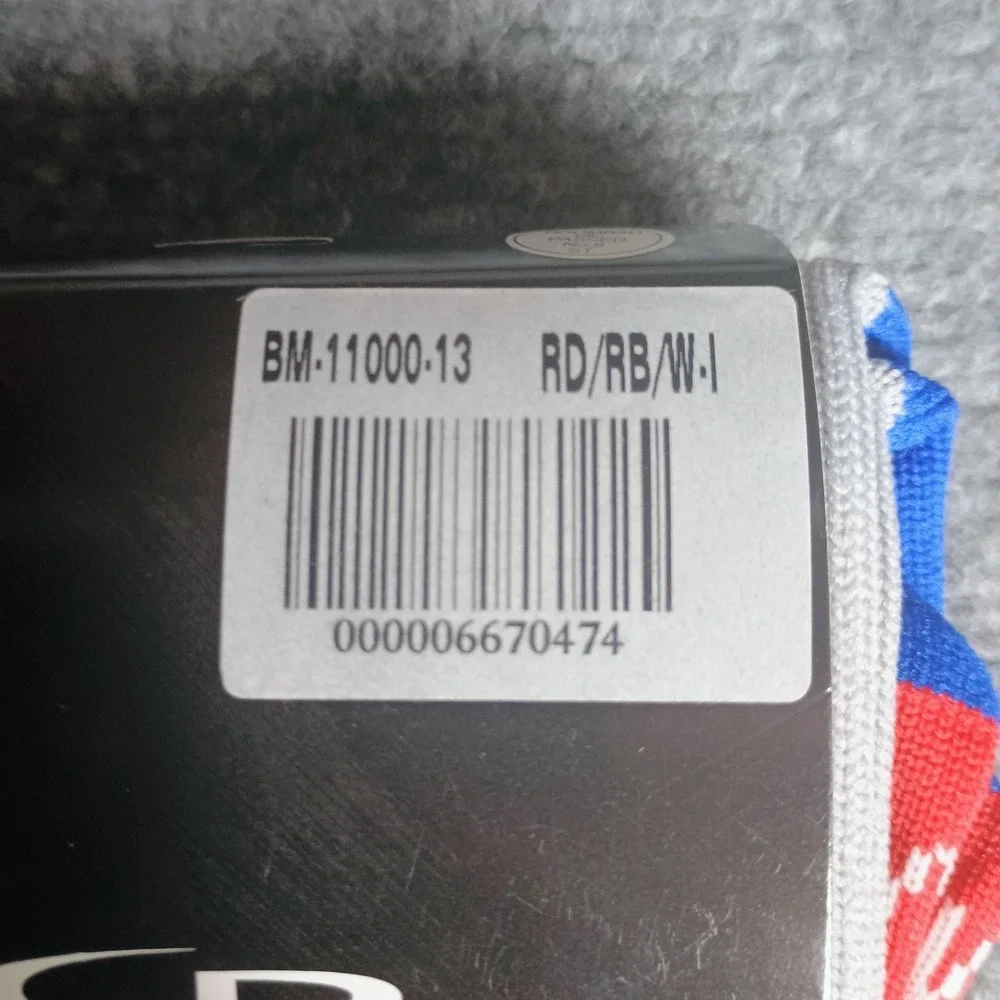 Boombah Team Socks Red Royal Blue White Intermediate I Shoe Size 4-8.5 NWT